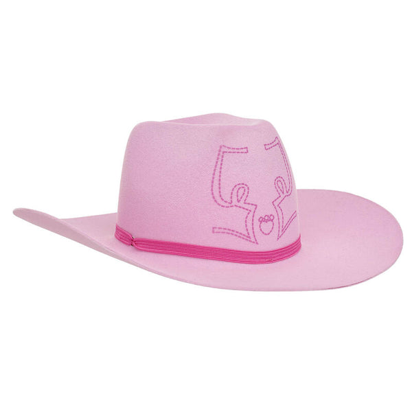 قبعة راعية البقر الوردية